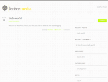 Tablet Screenshot of lerevemedia.com